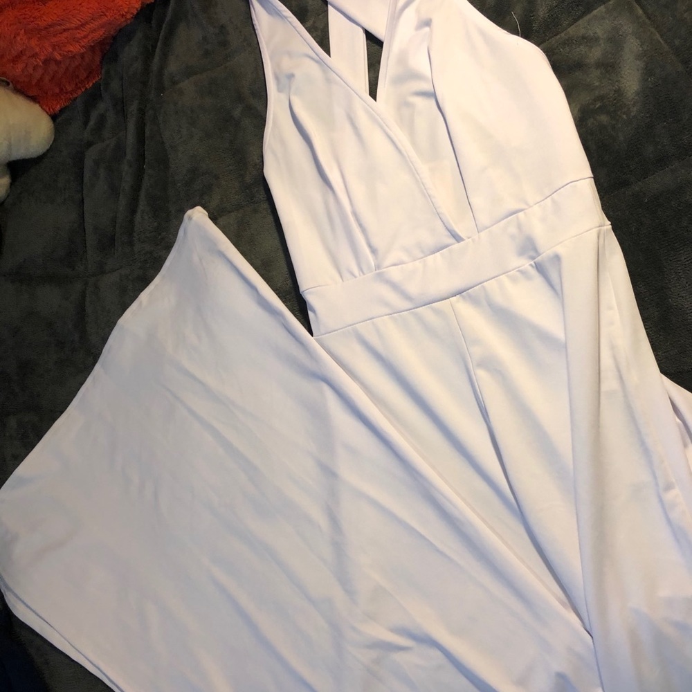 White pants one piece